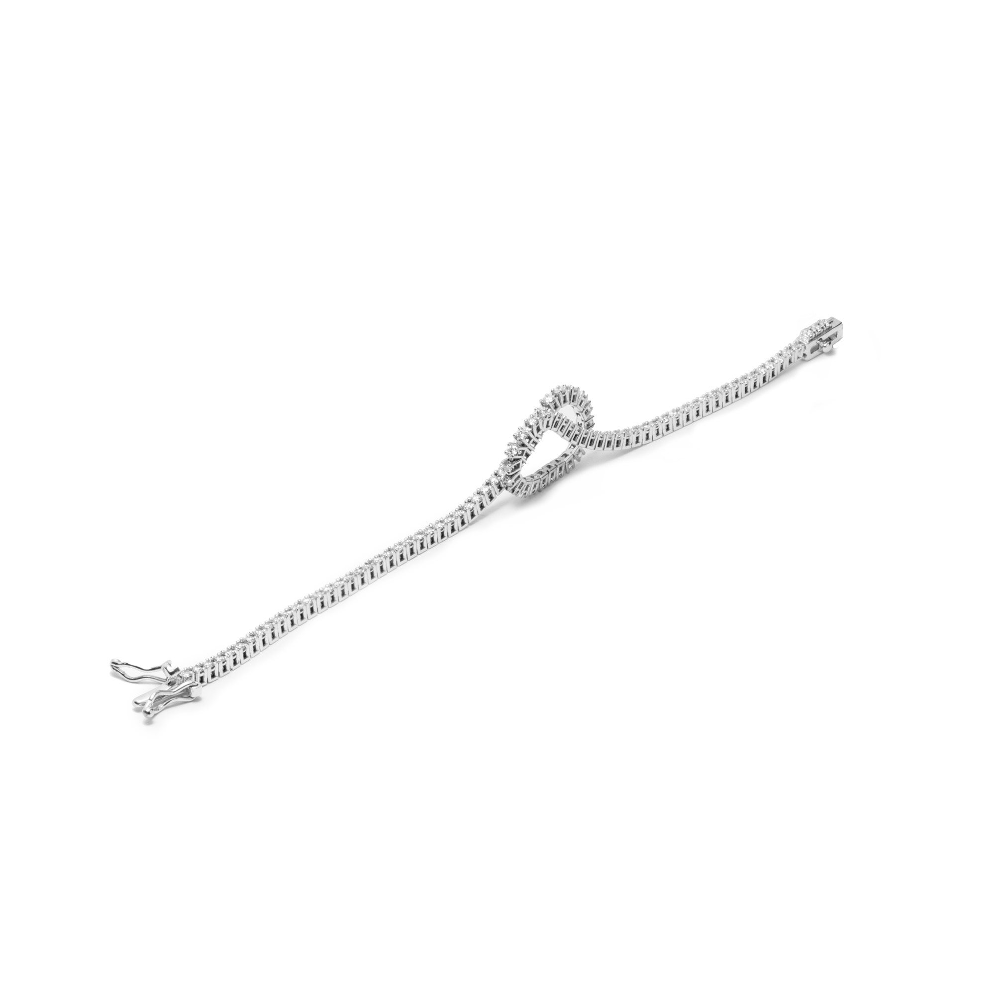 GI-B 006 bracciale tennis oro diamanti donna giambertone artigiano orafo