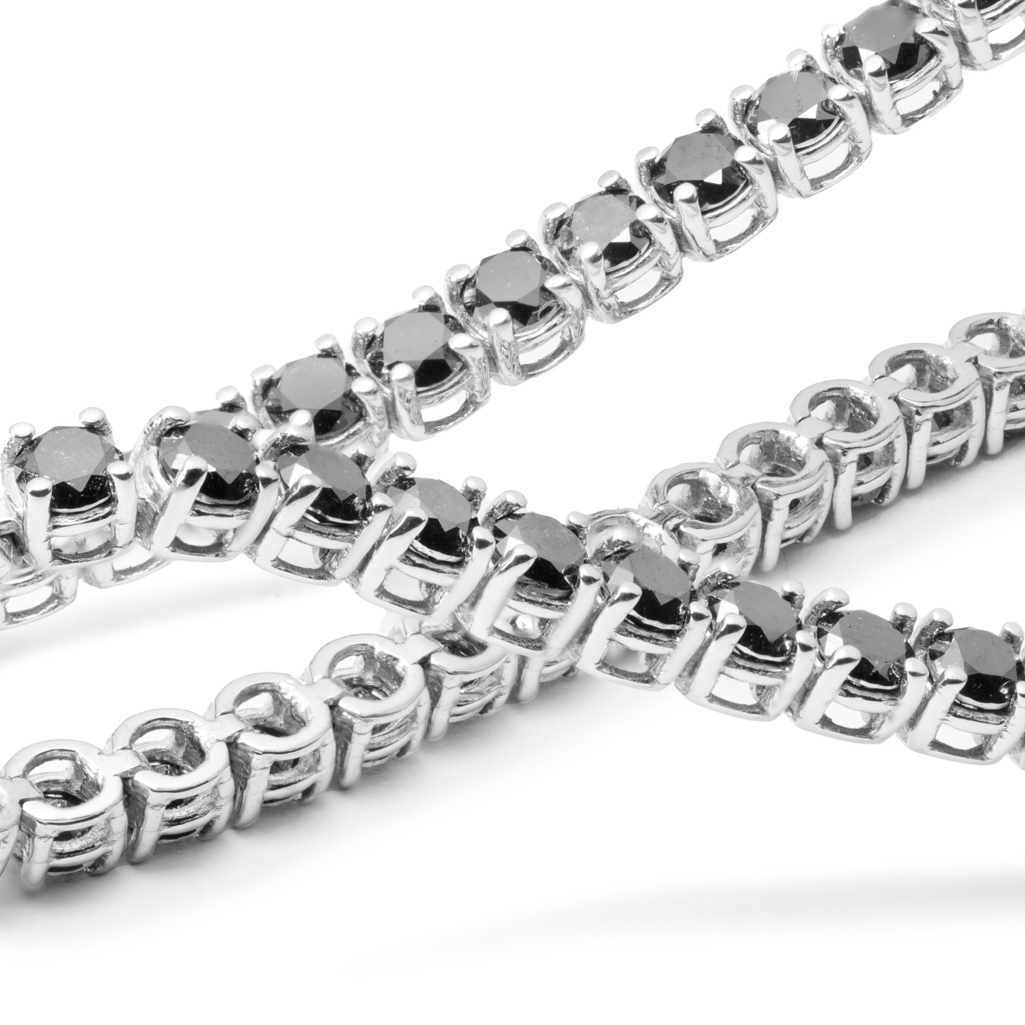 GI-B 007 Bracciale tennis oro bianco diamanti gioilleria giambertone artigiano orafo