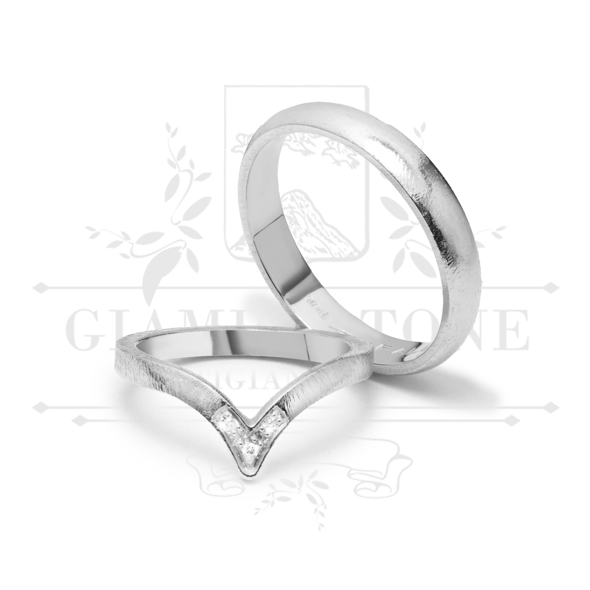 F-A 010 anello oro bianco diamanti palermo giambertone artigiano orafo